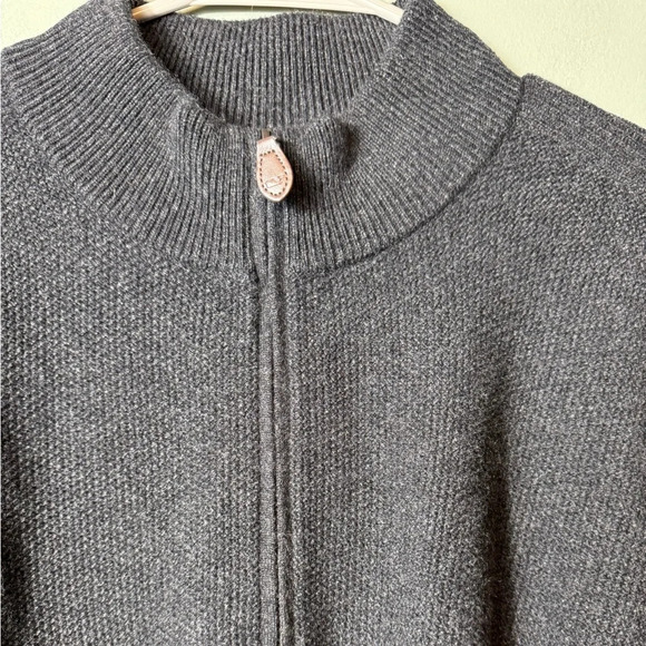 Vineyard Vines‎ Men’s Charcoal Gray Quarter Zip Sweater 100% Cashmere Size XXL - Picture 2 of 7